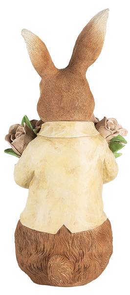 Decoratie Beeld Konijn Easter&Iovanni bruin - kunststof - 23 x 29 x 19 cm