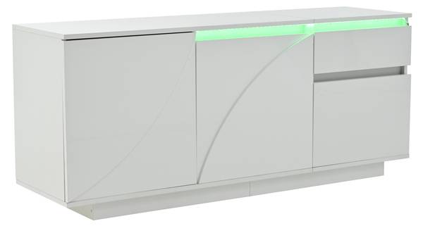 Sideboard Eurynom Ⅰ Weiß - Holzwerkstoff - 140 x 60 x 40 cm
