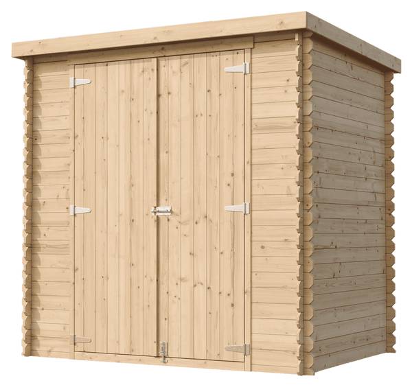 Gartenhaus M311C1+G Beige - Fichte - 188 x 206 x 118 cm