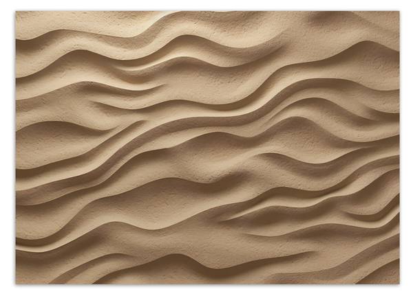 Papier peint, Vagues sur le sable 3D 450 x 315 cm