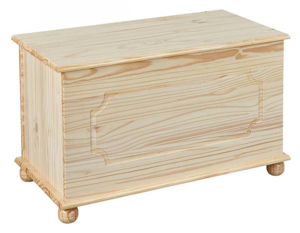 Containerbank Braun - Massivholz - 53 x 47 x 89 cm