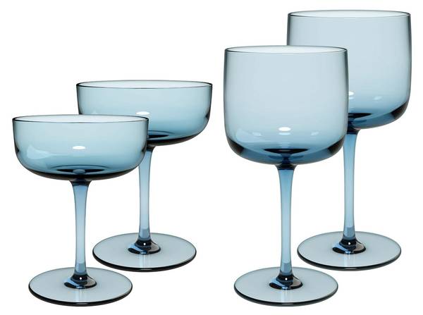 Wein- und Sektgläser Like Glass 4-teilig Blau