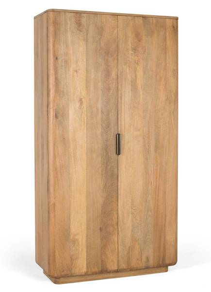 Kleiderschrank 1929 Braun - Massivholz - 100 x 190 x 40 cm