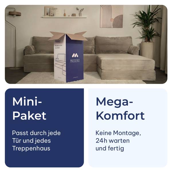 Ecksofa ANKO Dunkelgrau