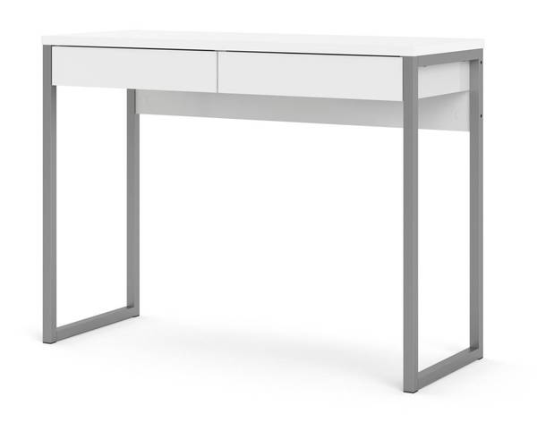 Schreibtisch Pierrette Weiß - Holzwerkstoff - 40 x 77 x 101 cm