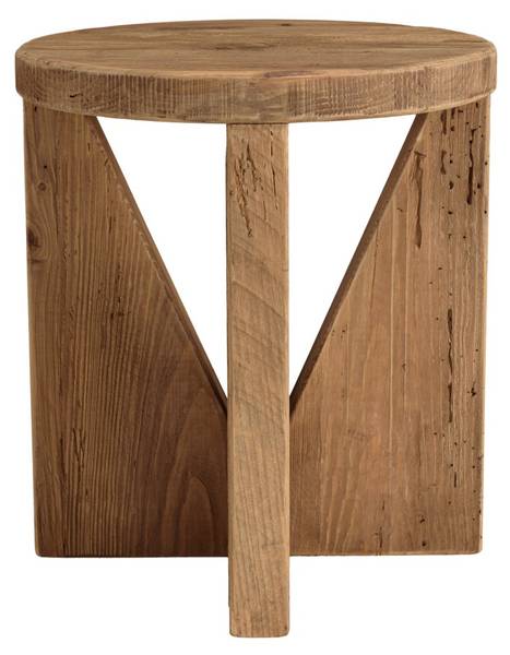 Sofaende ANDRIAN Braun - Holz teilmassiv - 40 x 45 x 40 cm