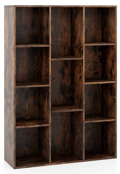 Bücherregal ON32925 Braun - Holzwerkstoff - 24 x 106 x 74 cm
