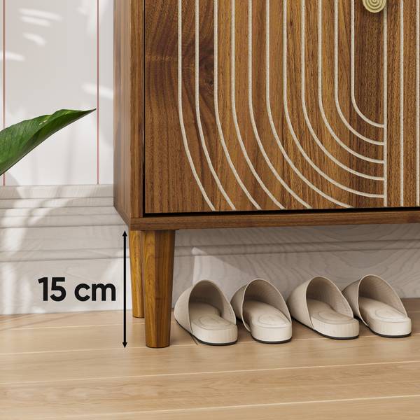 Schuhkommoden EtherealAra Braun - Holzwerkstoff - 60 x 96 x 24 cm