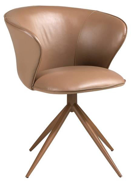 Drehstuhl 4201 Braun - Polyester - Stahl - Vinyl - 65 x 79 x 65 cm