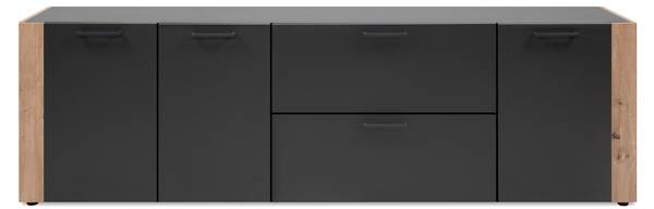 Sideboard LUMA Grau - Holzwerkstoff - 35 x 61 x 198 cm