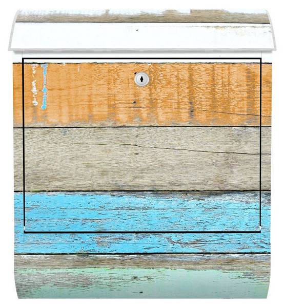 Briefkasten Maritimes Küstenflair Stahl - 39 x 46 x 13 cm