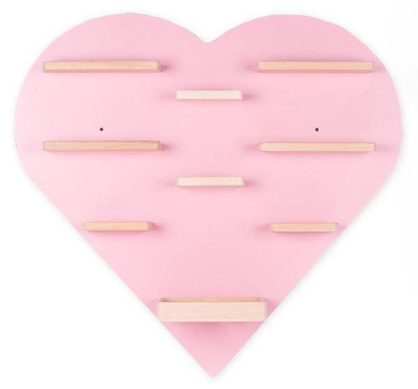 Wandregal Herz Pink