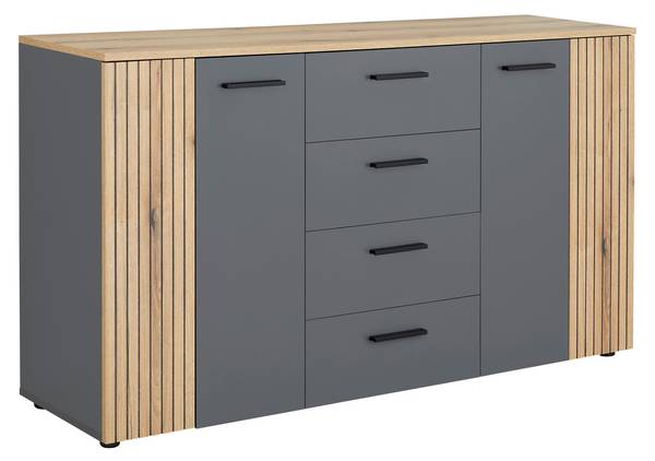 Kommode CADIX Braun - Grau - Holzwerkstoff - 150 x 83 x 42 cm