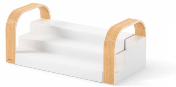 Étagère à épices Bellwood Blanc - Matière plastique - 16 x 13 x 31 cm