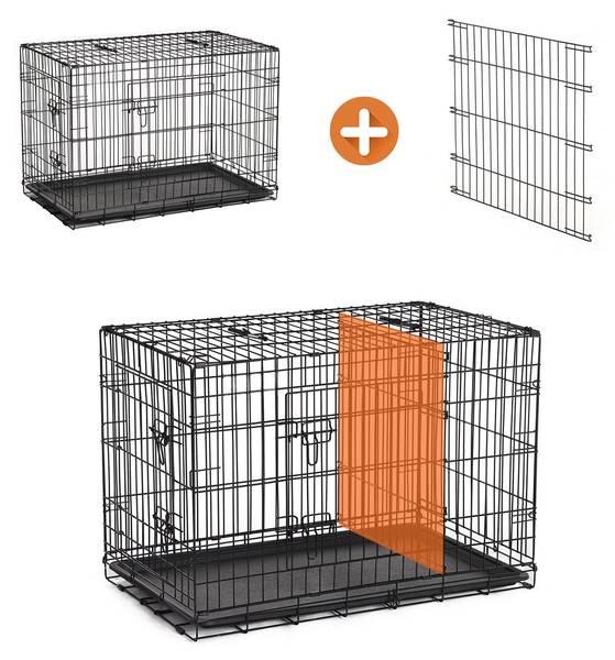 Hundekäfig Addis Ababa Schwarz - Metall - 75 x 81 x 122 cm