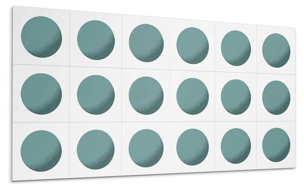 Klebepaneele Gitternetz Kreis 100 x 50 cm