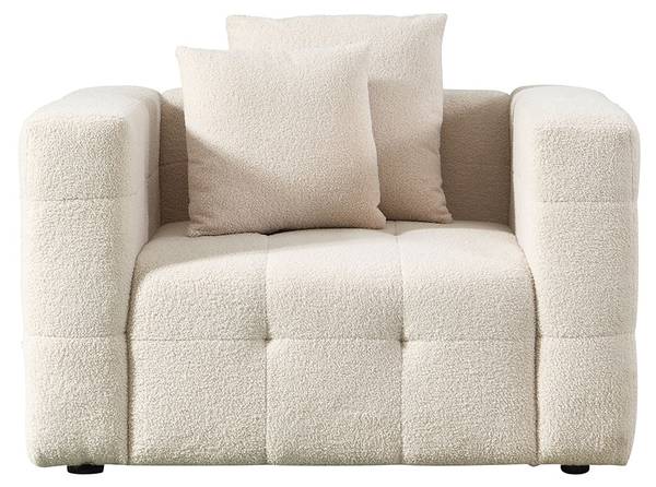 Sessel COMO Beige - Textil - 132 x 68 x 92 cm