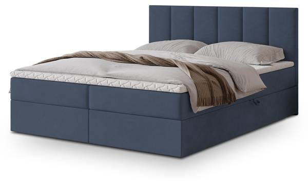 Boxspringbett MERIL Blau - Liegefläche Breite: 160 cm