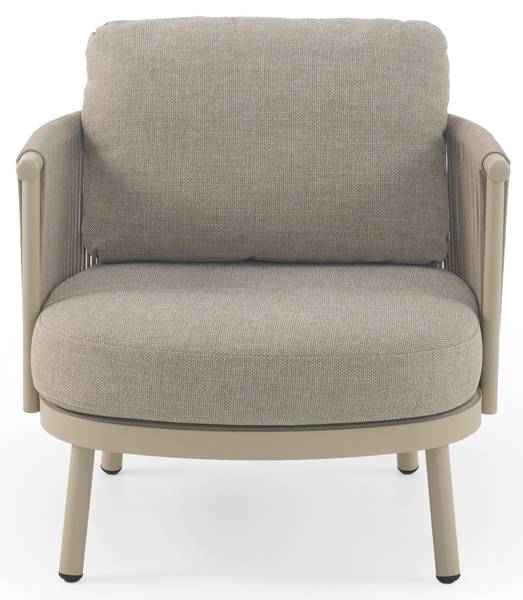 Sessel 11353 Beige - Metall - 70 x 70 x 87 cm