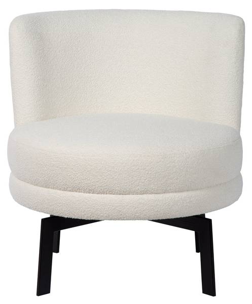 Sessel FELIX Beige - Schwarz - Textil - 65 x 70 x 60 cm
