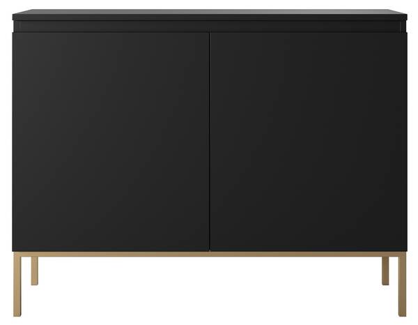Sideboard BEMMI Schwarz - Melamin - 28 x 77 x 35 cm