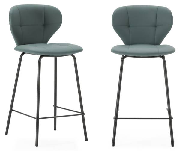 Barhocker MAURA 2er-Set Grün