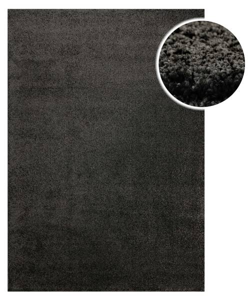 Kurzflorteppich Nova Anthrazit - 140 x 200 cm