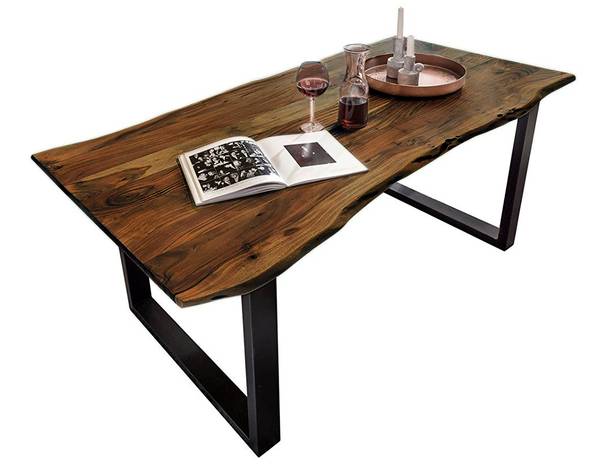 Esstisch MAX Braun - 220 x 100 cm - Schwarz