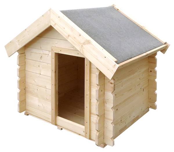 Hundehütte M401-1 Beige - Fichte - 99 x 80 x 76 cm