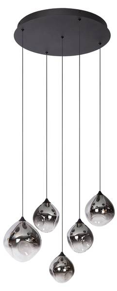 Pendelleuchte ROSADO Schwarz - Metall - 55 x 170 x 55 cm