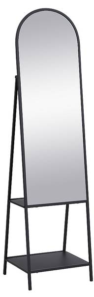Standspiegel mit Füßen LIVIO Schwarz - Metall - 41 x 172 x 46 cm