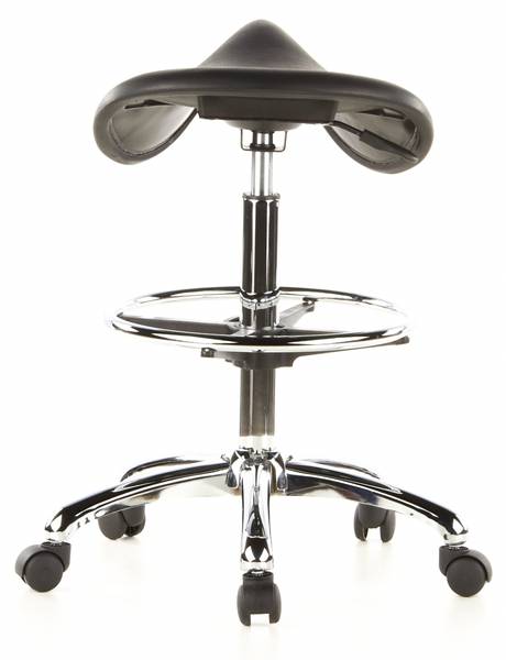 Sattelhocker TOP WORK 13 Schwarz - Flachgewebe - 62 x 85 x 62 cm