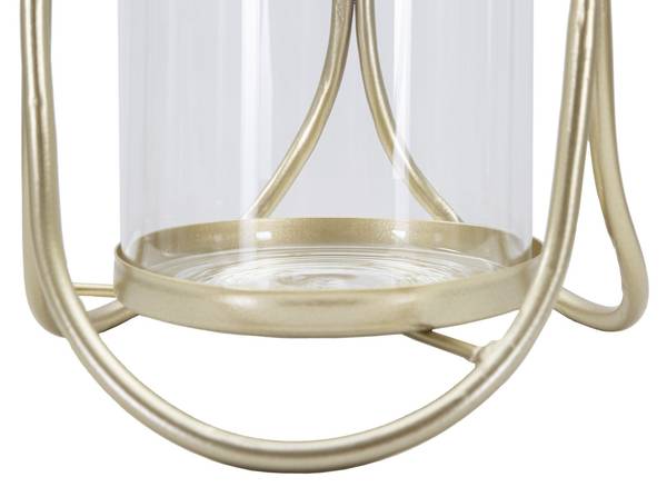 Kaarshouder Glox Gold goud - metaal - 16 x 22 x 16 cm