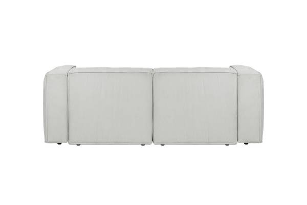 2-Sitzer-Sofa LOBI Grau - Cord - Polyester - 98 x 74 x 199 cm
