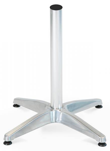 Tischbein Chelsea Grau - Metall - 65 x 70 x 65 cm