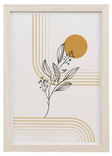 Wandkunst VK8681847499626 3er-Set Beige - Holzwerkstoff - 21 x 1 x 30 cm