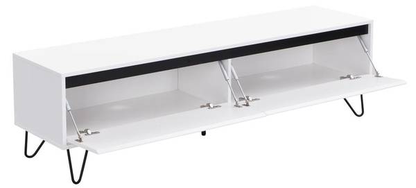 TV-Board ABUJA Weiß - Holz teilmassiv - 40 x 45 x 160 cm