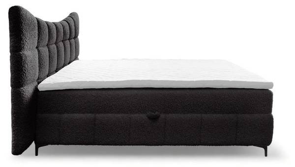 Boxspringbett NOVA Anthrazit - Breite: 218 cm