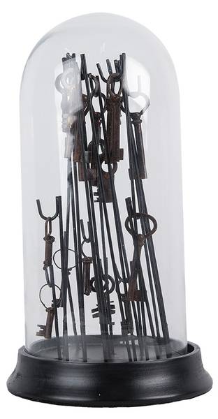 Glocke Ava DAY Braun - Glas - 18 x 36 x 18 cm