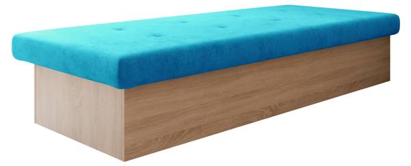 Jugendbett Berta 2 Neonblau - Eiche