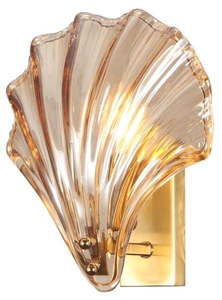 Wandleuchte Amanda Gold - Metall - 19 x 21 x 21 cm