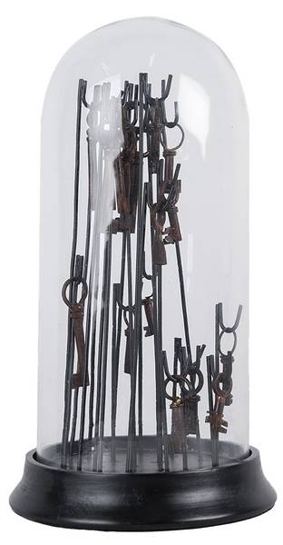 Glocke Ava DAY Braun - Glas - 18 x 36 x 18 cm