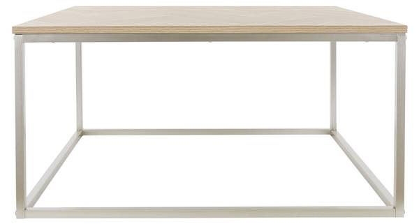 Table basse 490014710 Marron - Doré - Velours - 80 x 40 x 80 cm
