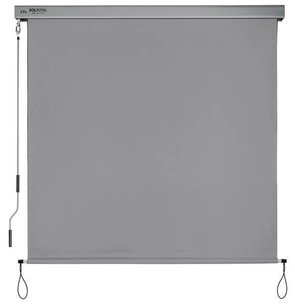 Senkrechtmarkise SolVision MS5 Grau - Aluminium - 160 x 1 x 250 cm