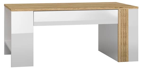 Couchtisch ADAGIO Braun - Weiß - Holzwerkstoff - 109 x 48 x 60 cm