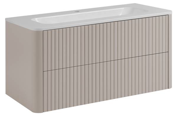 Badezimmerschrank Rhein III Kaschmir - Breite: 101 cm