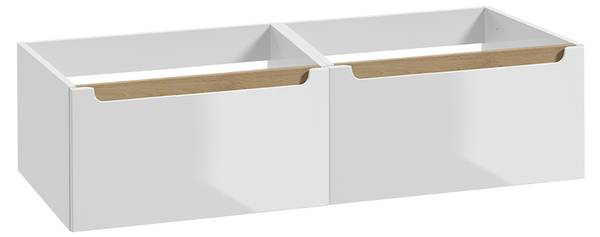 Wastafelunit Livia wit - plaatmateriaal op houtbasis - 120 x 30 x 45 cm