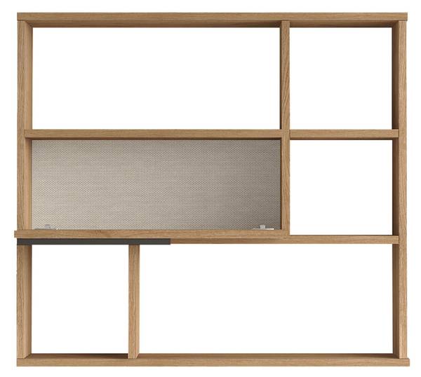 Étagère murale Harad Marron - Bois manufacturé - 90 x 81 x 22 cm