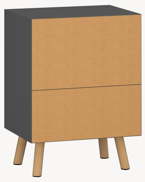 Beistelltisch Sundsvall Grau - Holzwerkstoff - 40 x 54 x 30 cm