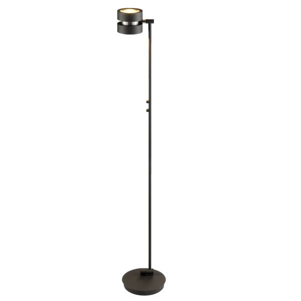 LED Stehlampe mit stufenlosem Schwarz - Metall - 26 x 146 x 26 cm